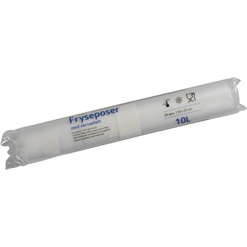 Gefrierbeutel 10 Liter, 28x53cm, 34my, 25 Stück/Rolle