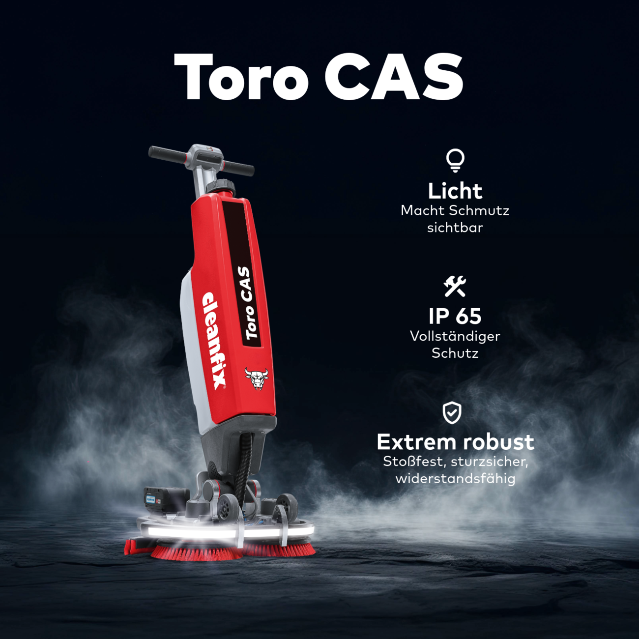 Cleanfix Toro CAS Kompaktreinigungsmaschine Komplettset, Akkubetrieb
