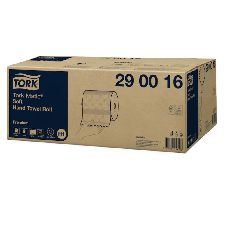 Tork Matic® H1 Premium Rollenhandtuch 2-lagig, 6 Rollen, hochweiß, 21 cm x 100m