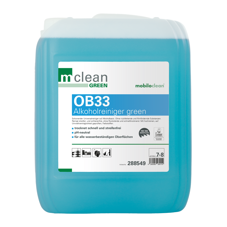mclean green OB33 ökologischer Alkoholreiniger, 10 Liter Kanister