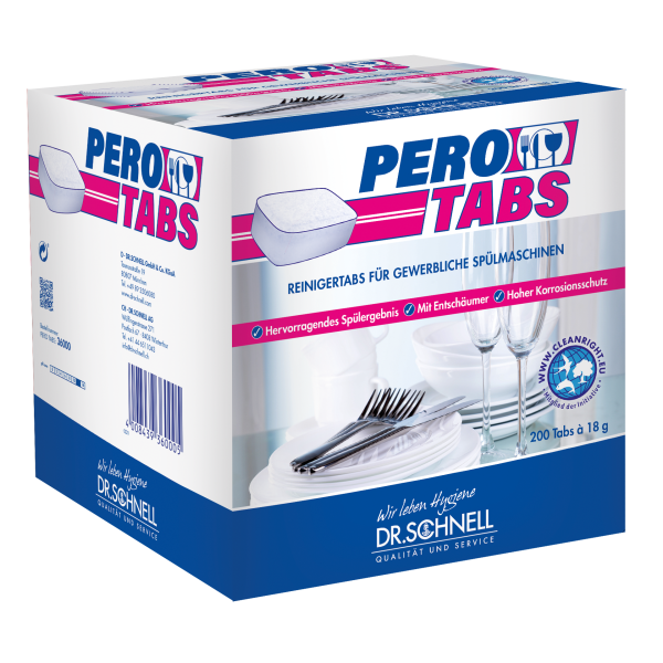 Dr. Schnell Pero Tabs, Reinigertabs, 200 Tabs/Packung