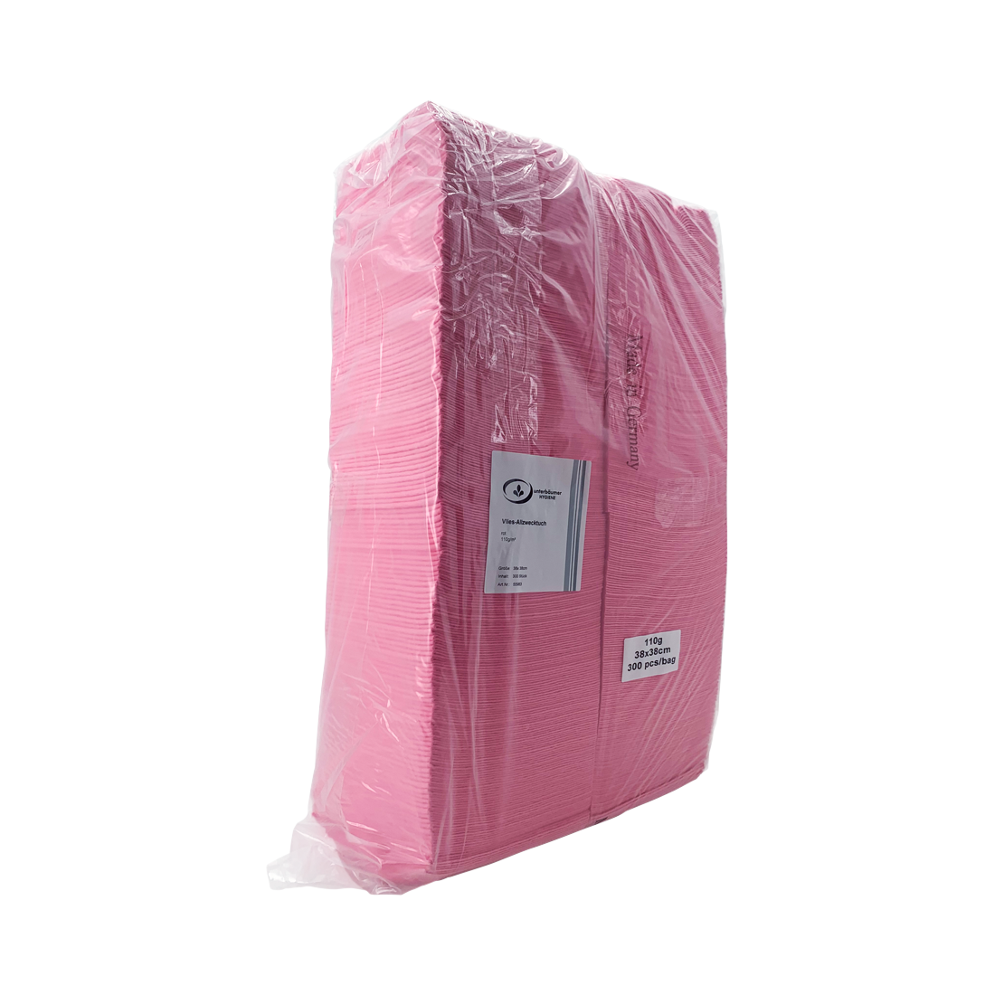 Vlies-Allzwecktuch ca. 110g/m², 300 Stück/Karton, rosa, 38 x 38 cm