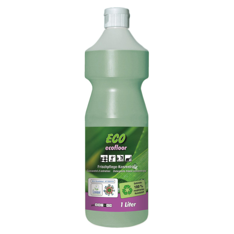 Pramol Eco ecofloor, 1 Liter Flasche ökologische Wischpflege, 12 Flaschen/Karton