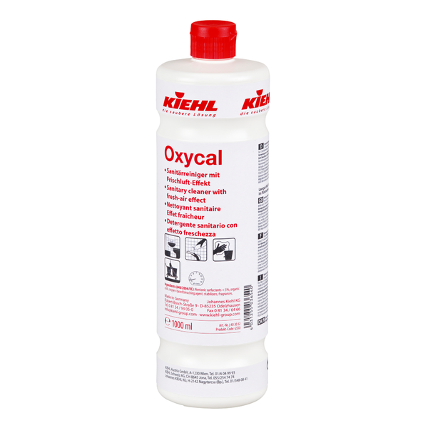 Kiehl Oxycal, Sanitärreiniger mit Frischluft-Effekt, 6 x 1 Liter/Karton