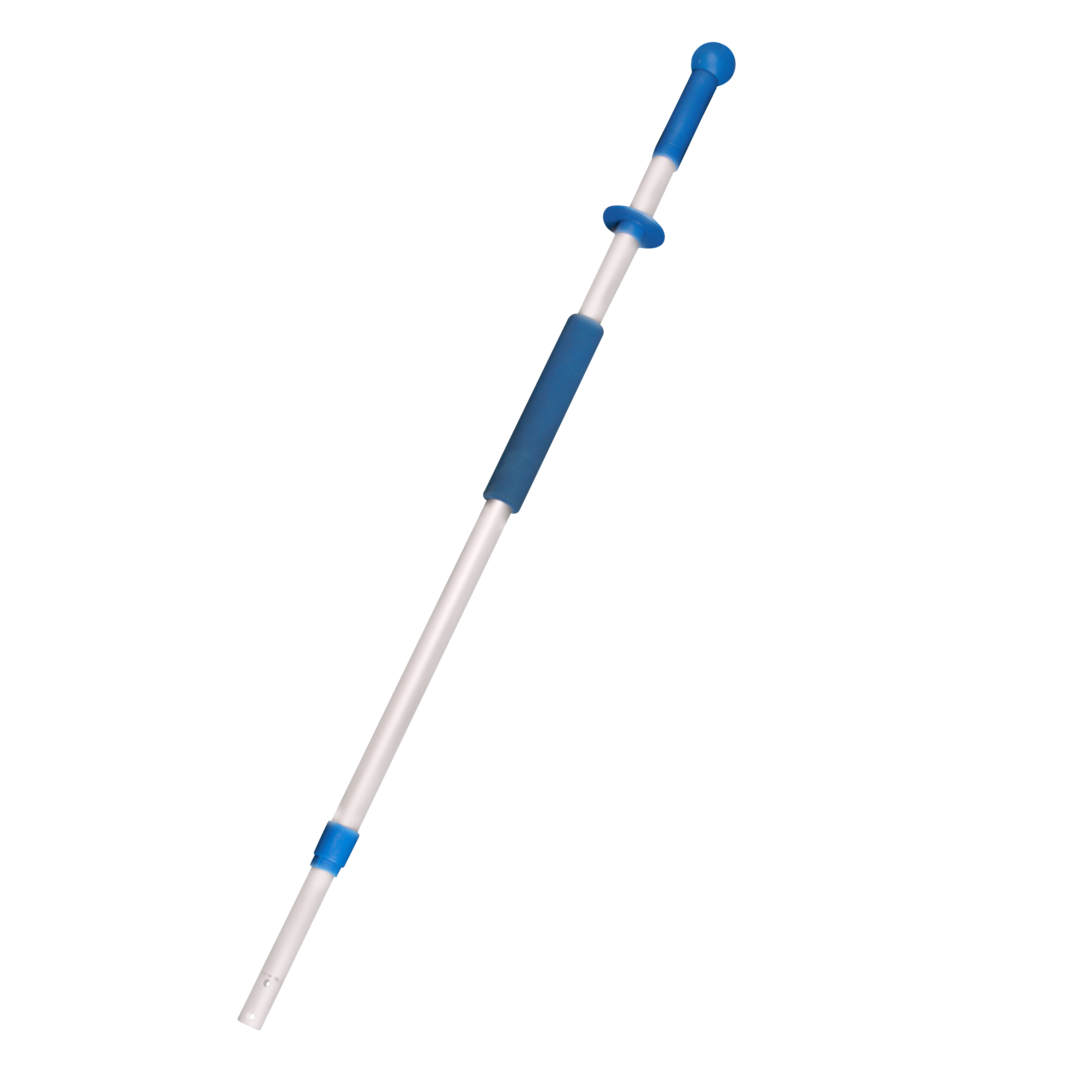 Teleskopstiel ausziehbar, Aluminium, blau, blau/silber, 100 - 180 cm