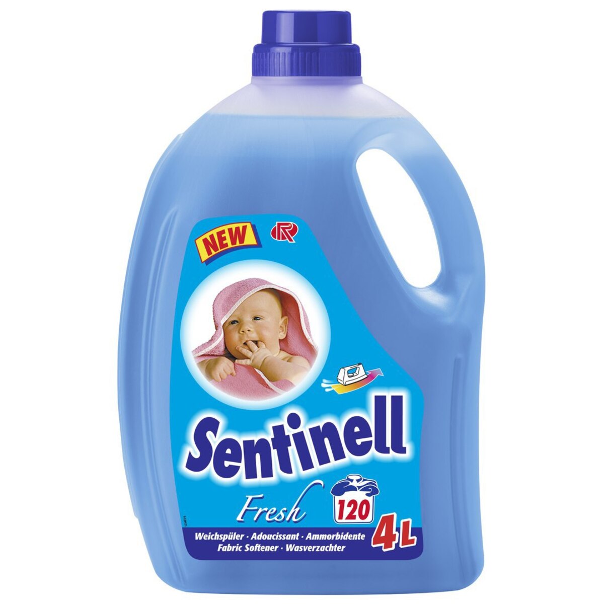 Sentinell Fresh Weichspüler-Konzentrat, für Wolle und Feines, 4 Liter Henkelflasche