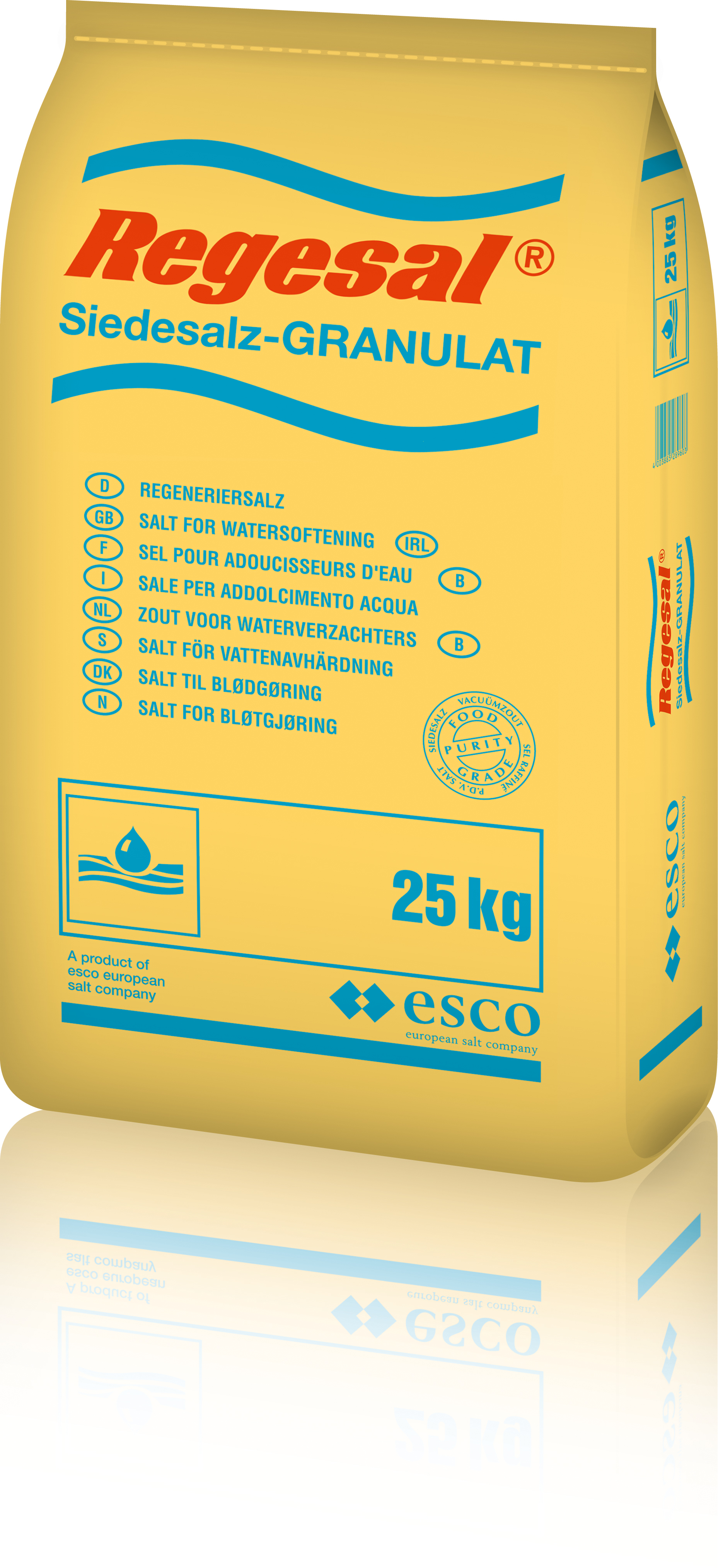 Regeneriersalz gebrochen, Regesal Granulat, weiß, 25 kg