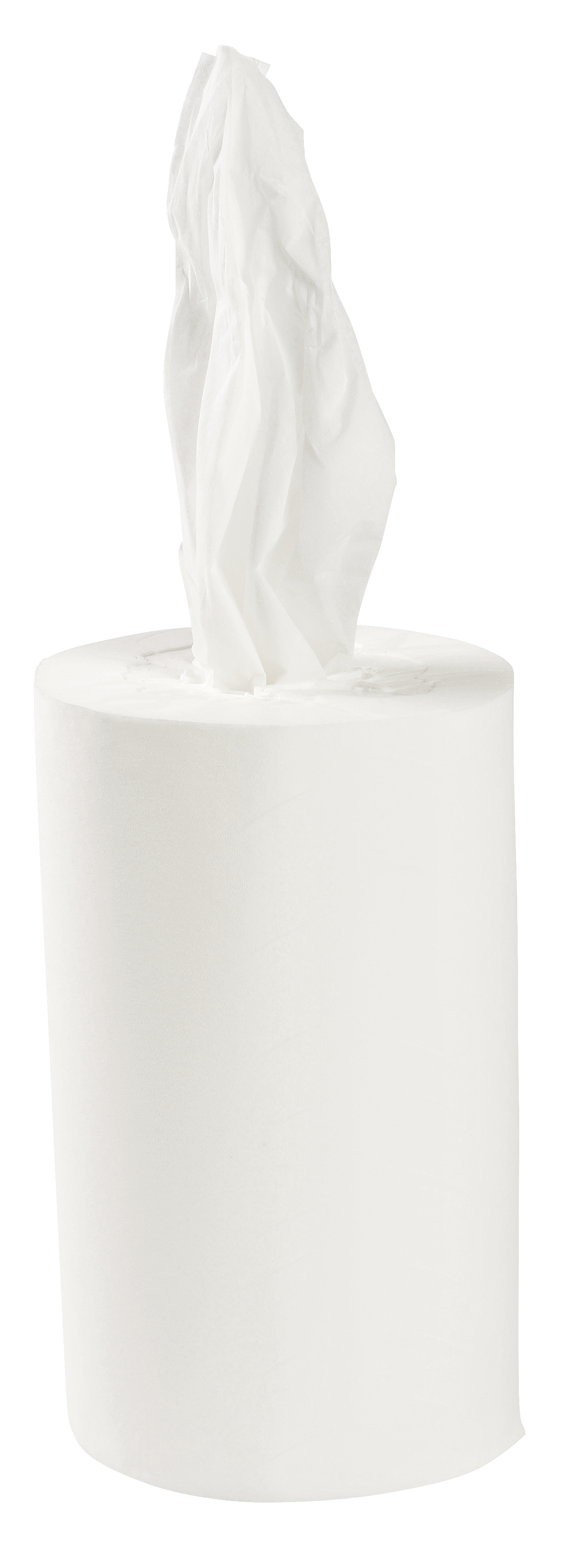 Handtuchrolle Mini Zellstoff 1-lagig, unperforiert, Innenabrollung, weiß, 120 m x 20 cm