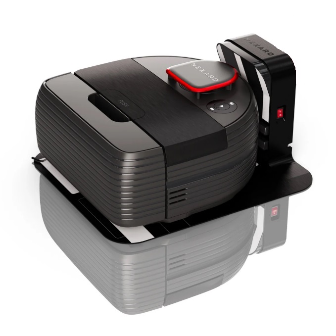 Nexaro Saugroboter NR 1700 mit Ladestation inkl. Akkus, Seitenbürste, Hauptbürste und abwaschbarem HEPA-Filter