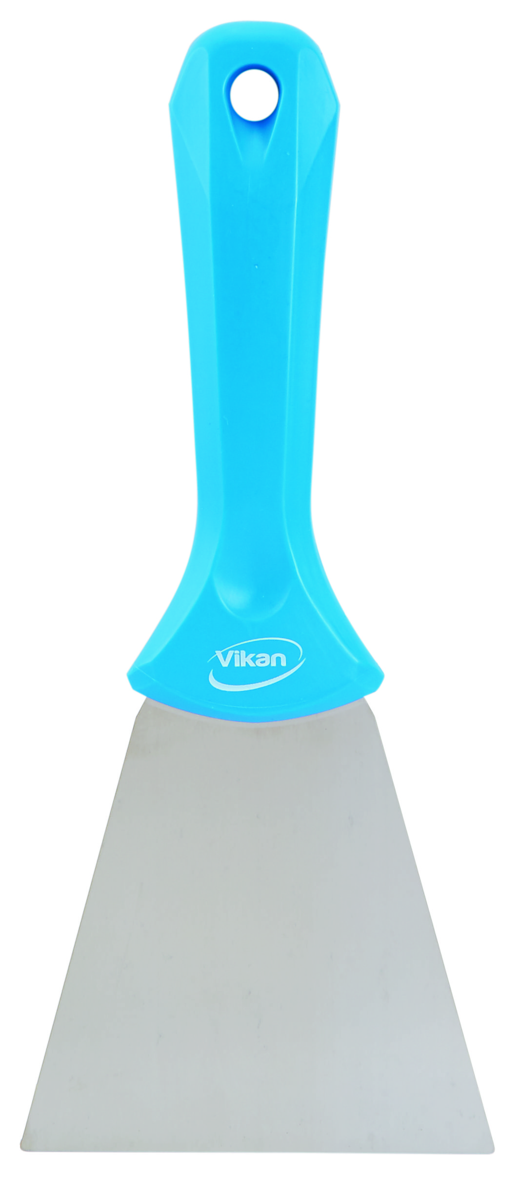 Vikan Schaber, Handmodell, Edelstahlblatt, 100 mm, blau Vikan Schaber, Handmodell, Edelstahlblatt, 100 mm, blau