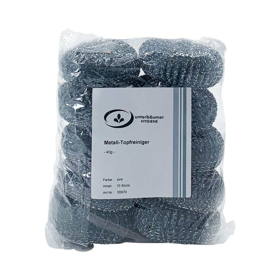 UH-Edelstahl-Spirale, 10 Stück/Packung, grau, 40 g