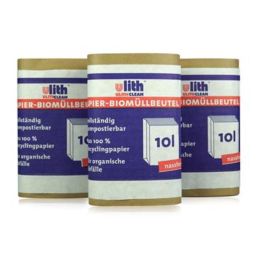 Bio-Papierbeutel, braun, 10 Liter, 20x10 Stück/Karton, 20x17x36 cm
