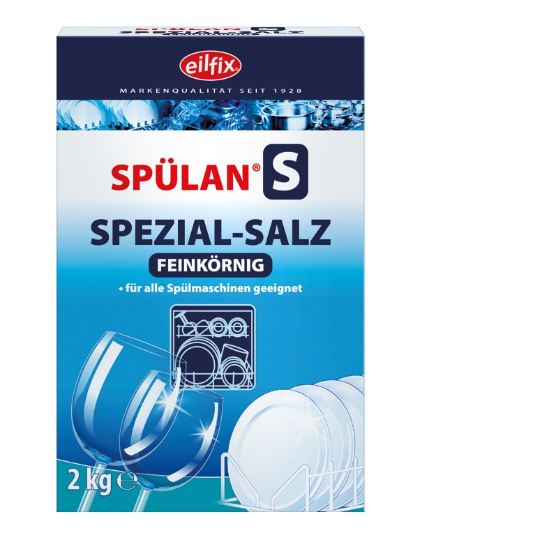 eilfix Spülan S Spezial-Salz, fein, Regeneriersalz, entspricht EN 973, 6 x 2 kg Packungen / Karton