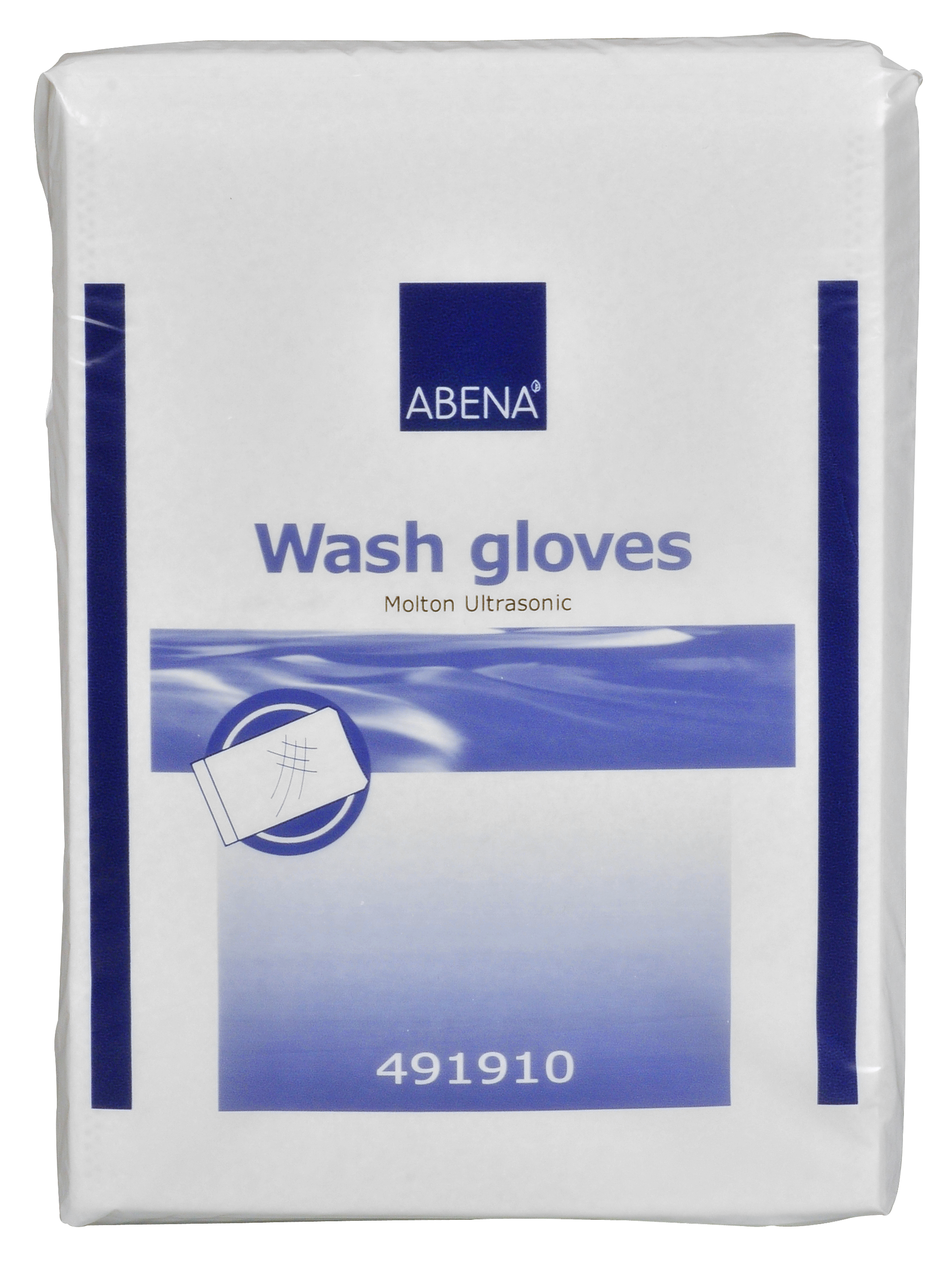 Abena Einmalwaschhandschuh Molton 80 gr., 1000 Stück/Karton, weiß, 16 x 23 cm