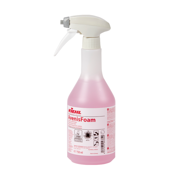 Kiehl AvenisFoam Sanitär-Schaumreiniger, 750 ml Flasche,  gebrauchsfertiger reinigungsaktiver Sanitärunterhaltsreiniger, 6 Flaschen/Karton