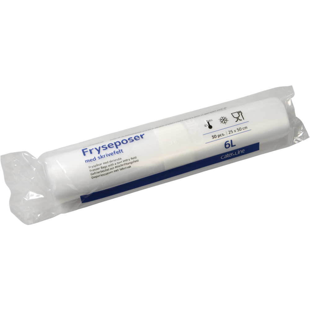 Gefrierbeutel 6 Liter, 25x50cm, 34my, 30 Stück/Rolle