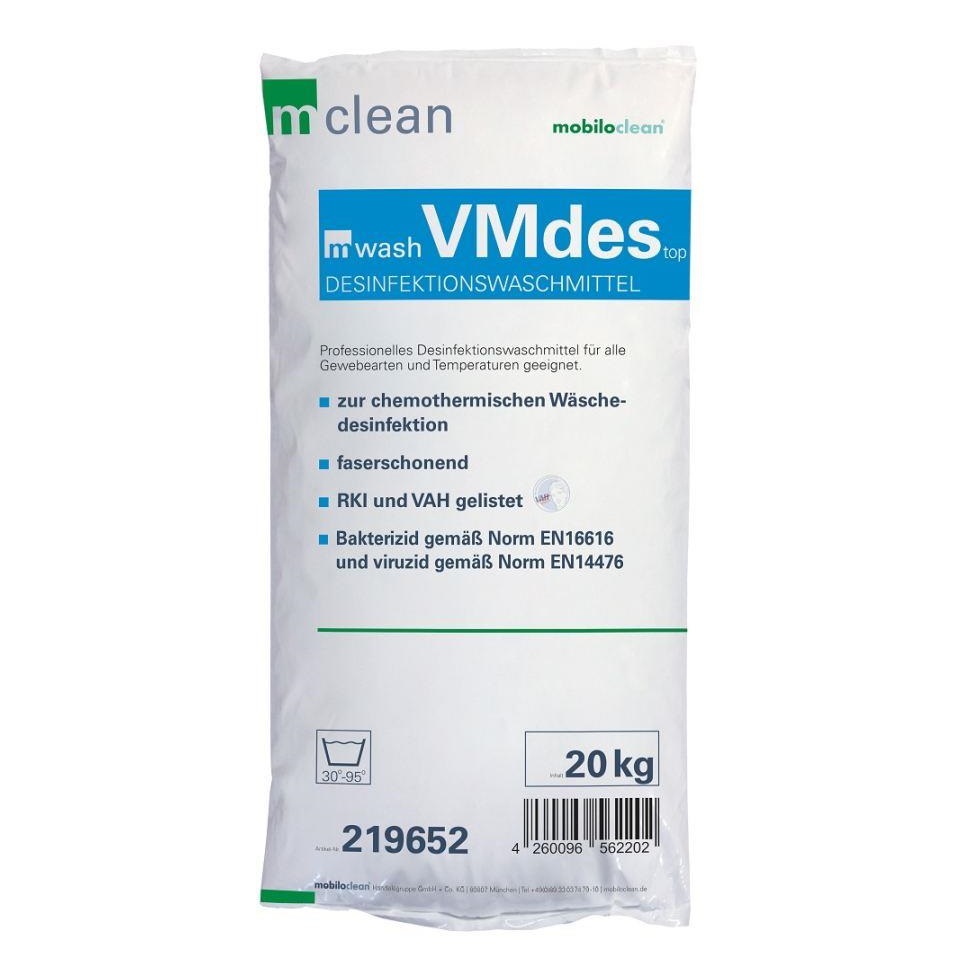 mwash VMdes top Desinfektionswaschmittel, 20 kg, VAH/RKI gelistet