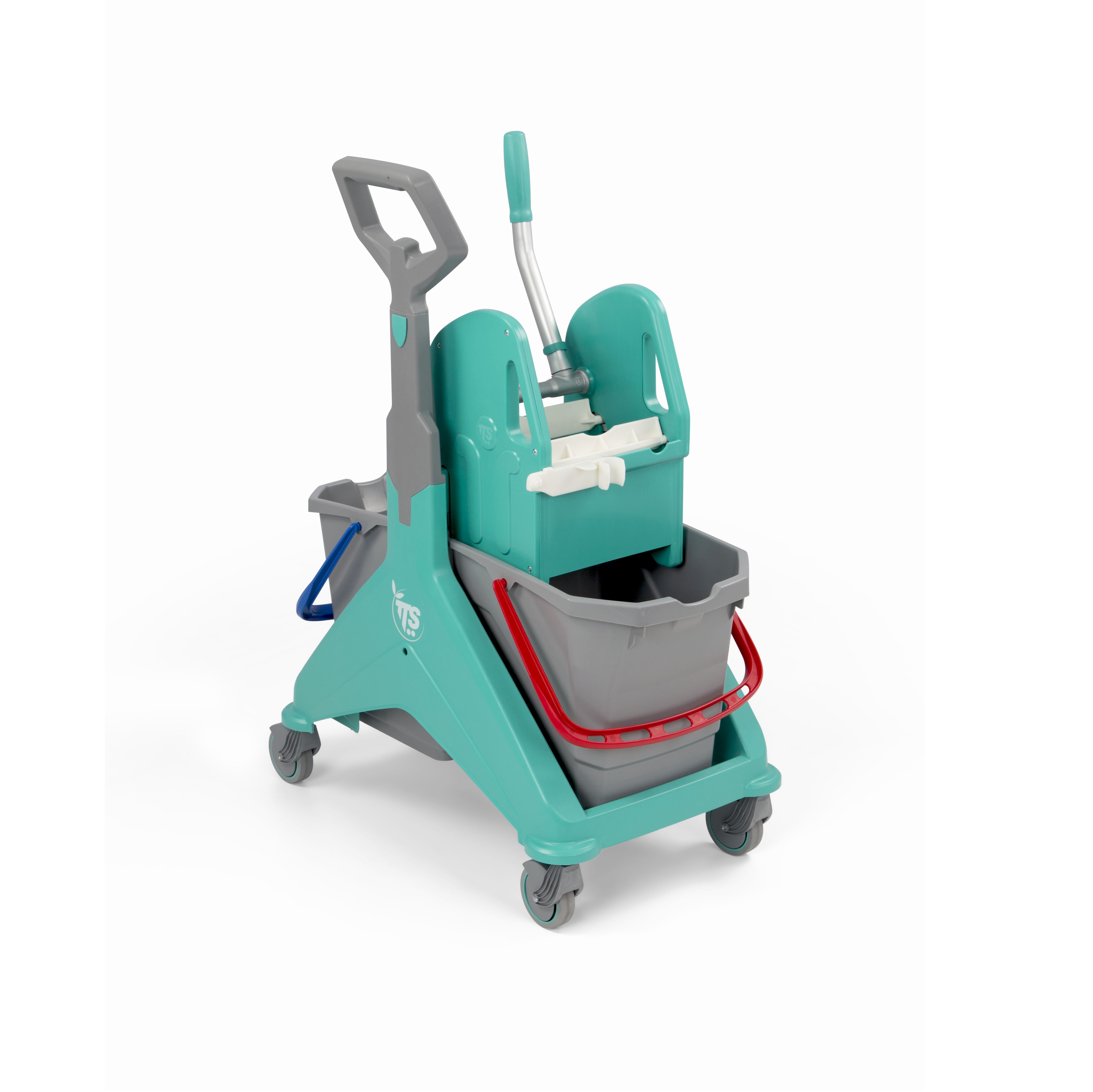 TTS Nickita Tec Fahreimer 2x15L grün/grau, Doppelfahreimer Grundgestell grün