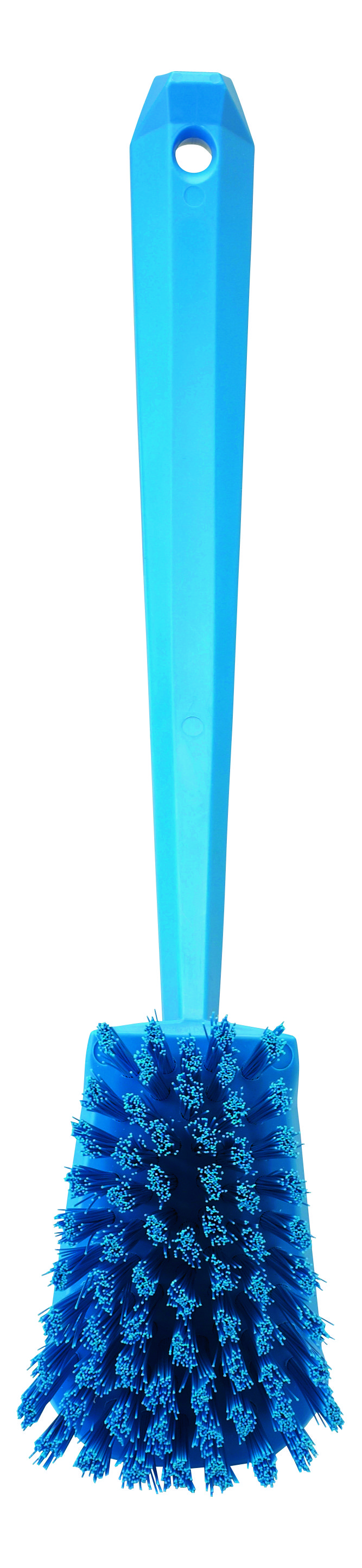 Vikan langstielige Waschbürste, hart, Länge: 415 mm, blau