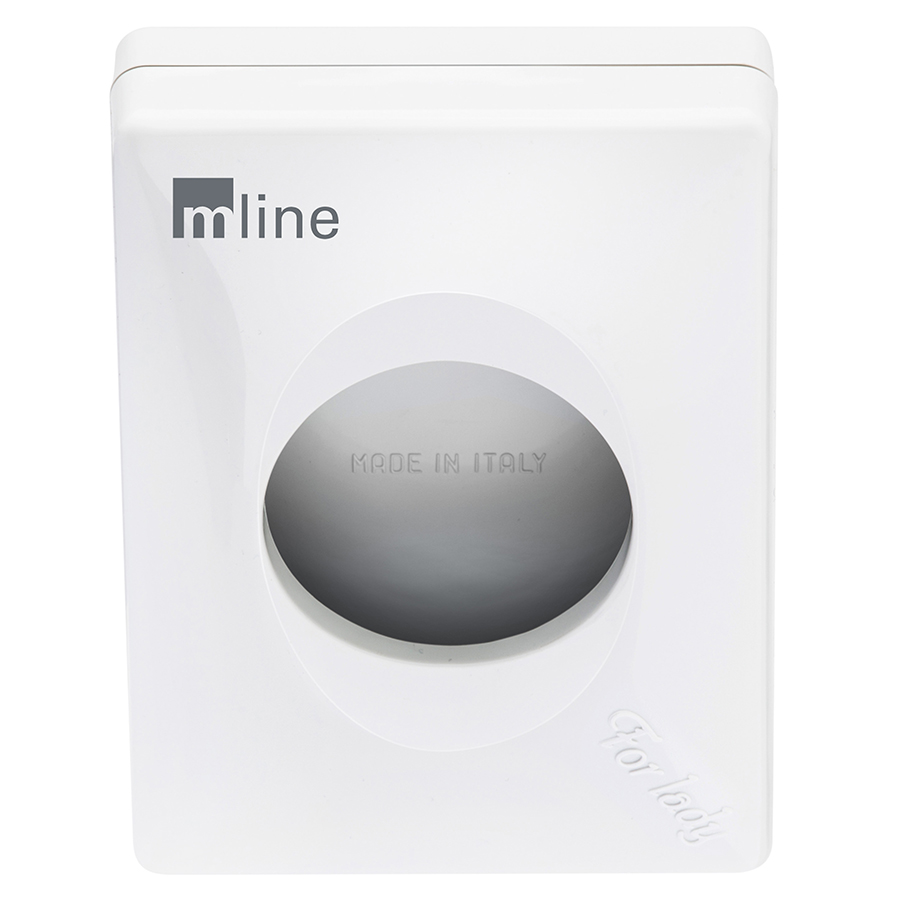 mline Damenhygienebeutelspender, weiß, Soft Touch, 1 Stück