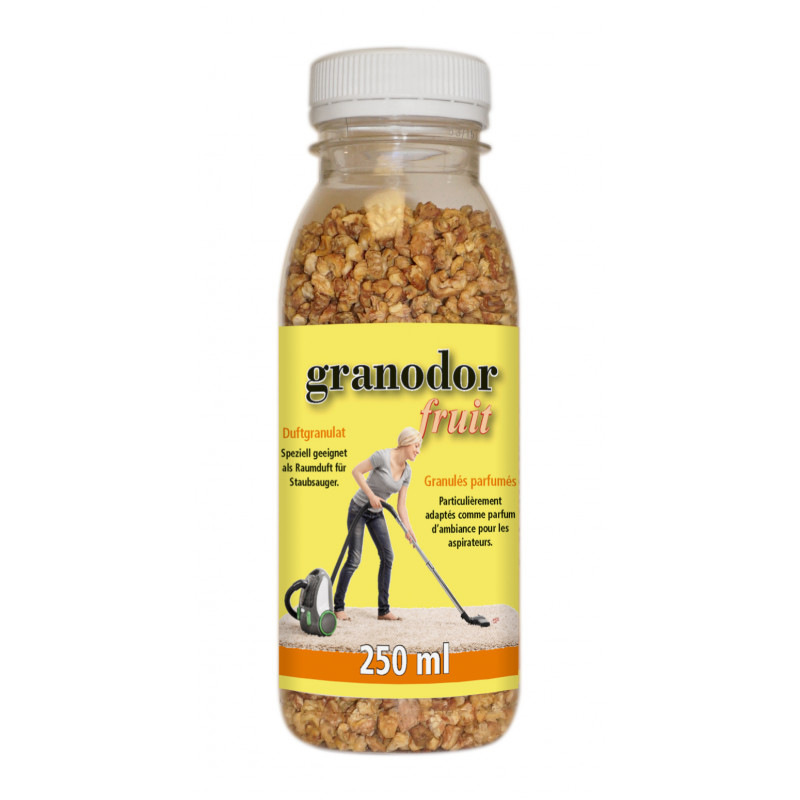 Granodor fruit, Raumduft für den Staubsauger, 250 ml, Granulat, orange