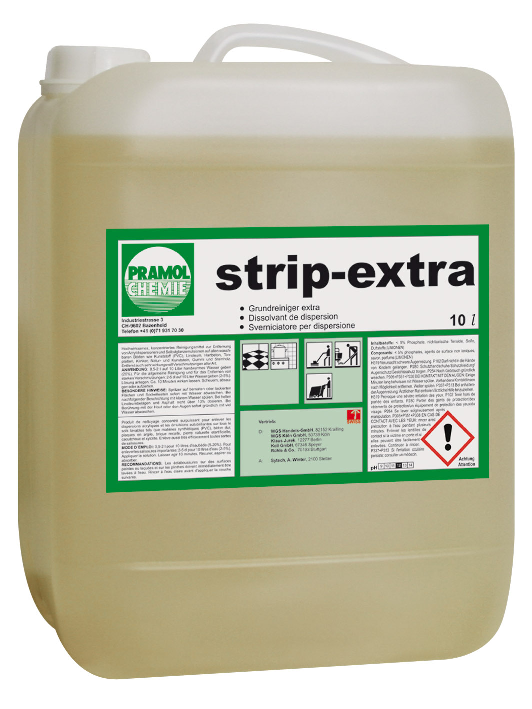 Pramol Strip-Extra, universal Grundreiniger, 10 Liter