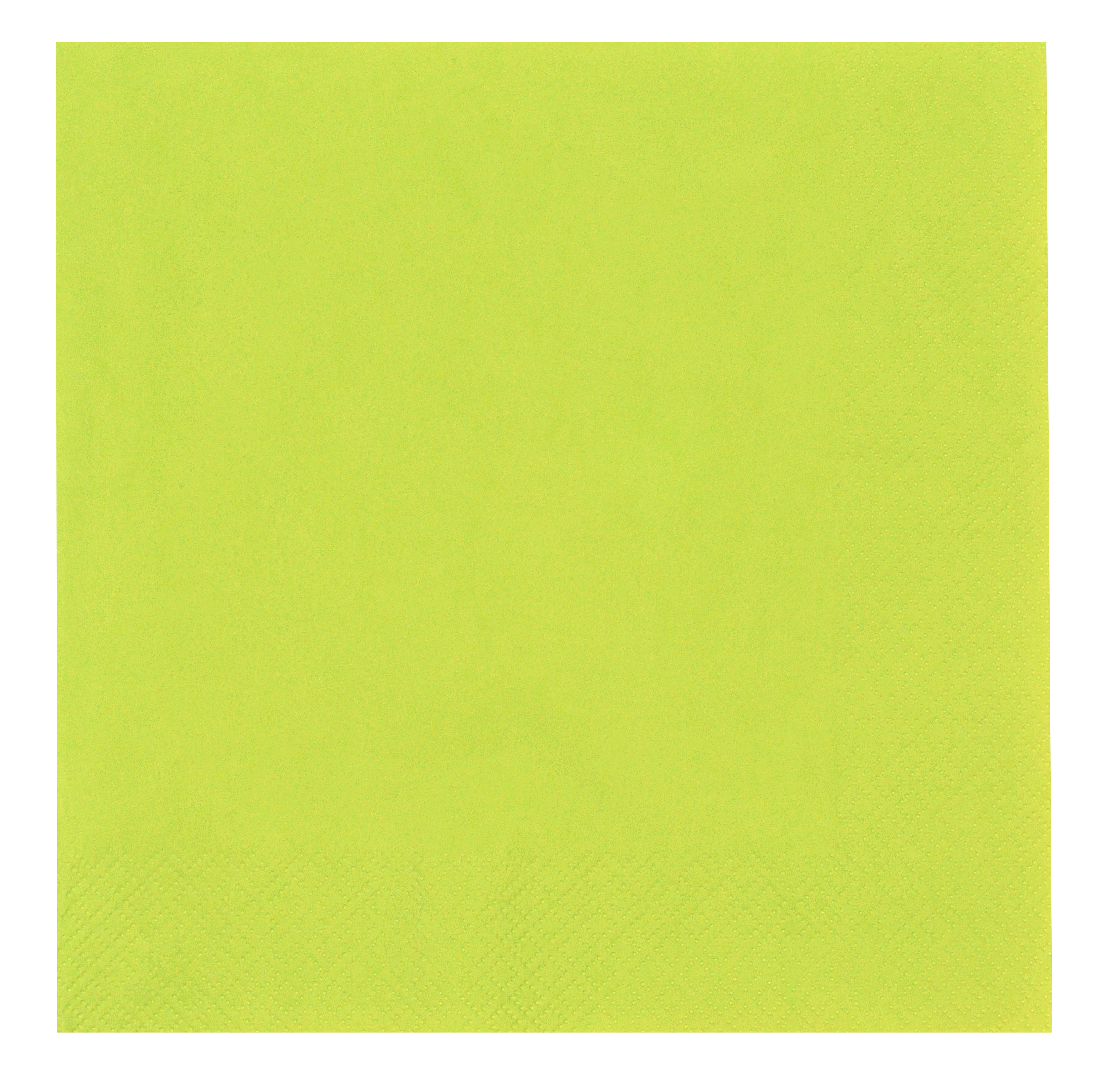 Servietten, 3-lagig, 1/4Falz, 24x70 Stück/Karton, limegrün, 33 x 33 cm