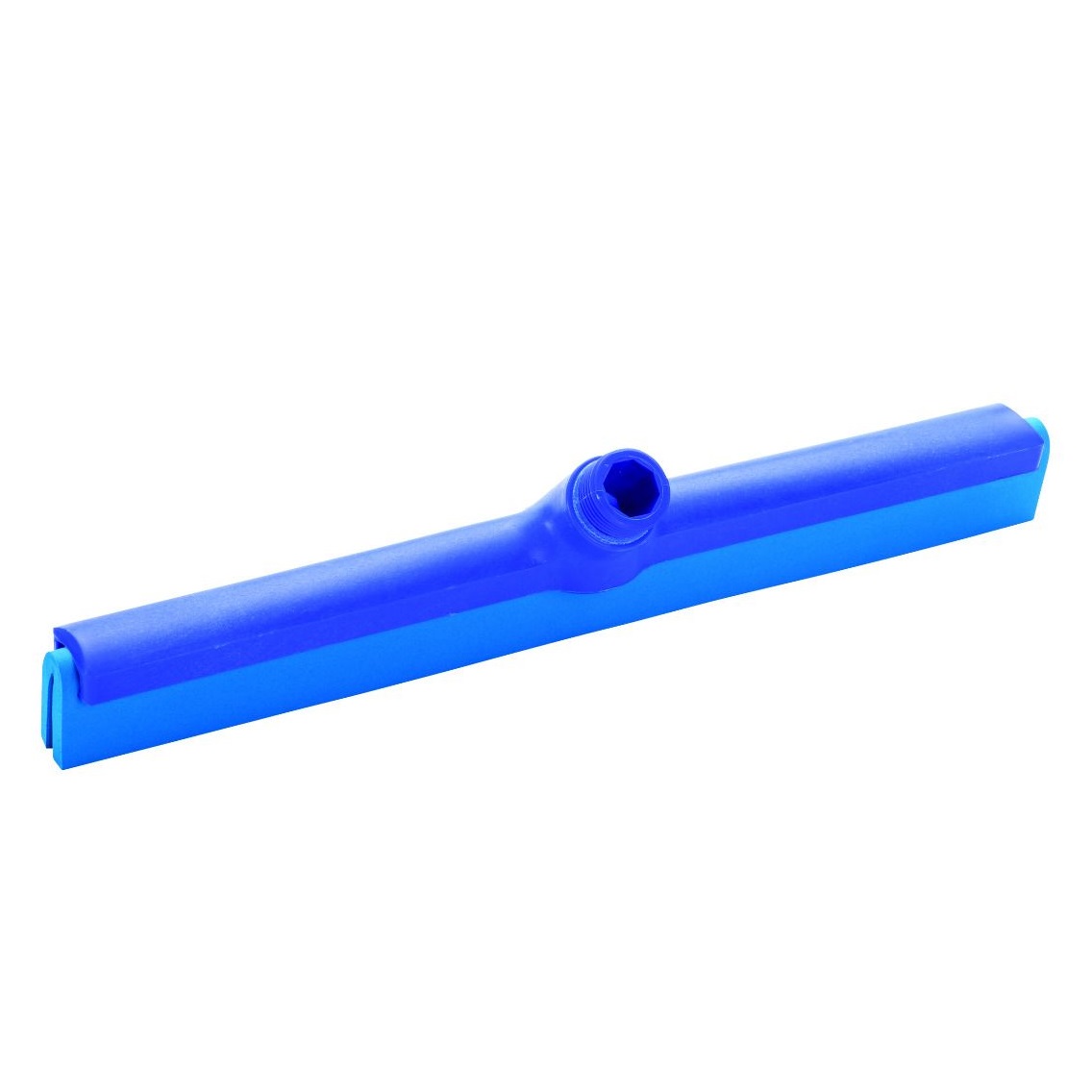 haug Wasserschieber, zweilippig, 420 x 35 mm, blau, Besatzhöhe: 25 mm, Lebensmittelgummi