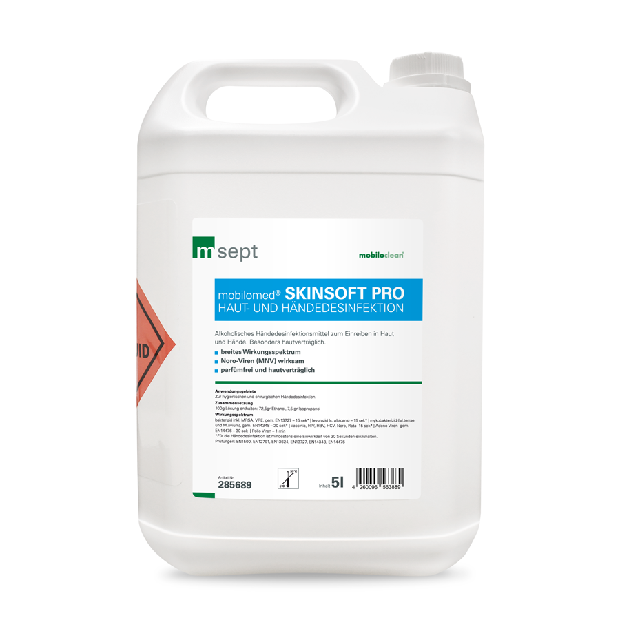 msept Skinsoft Pro, 5 Liter Kanister, alkoholisches Händedesinfektionsmittel