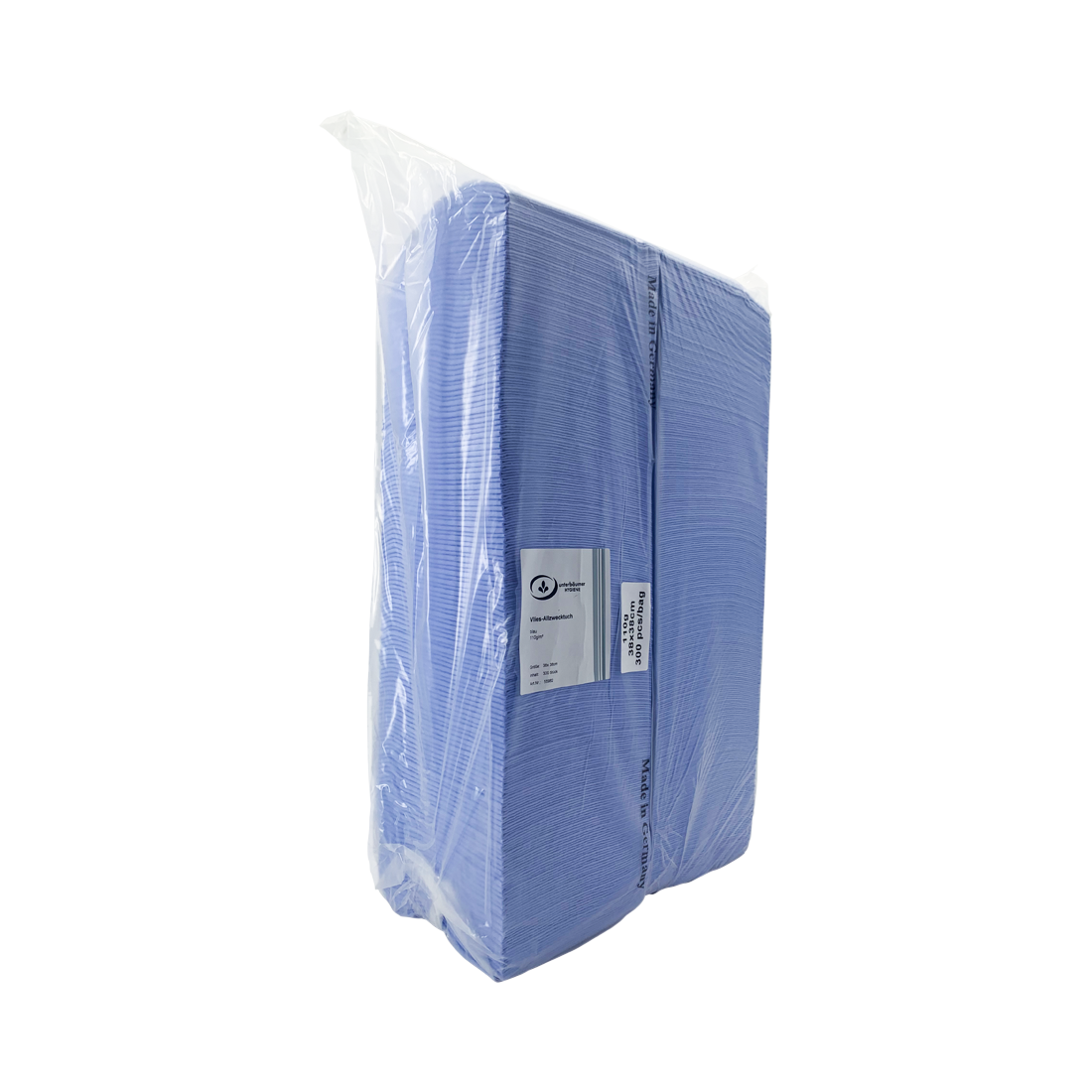 Vlies-Allzwecktuch ca. 110g/m², 300 Stück/Karton, blau, 38 x 38 cm