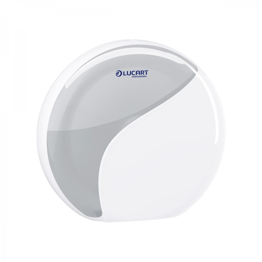 Lucart Professional Identity Maxi Jumbo Toilettenpapierspender, weiß, (HxBxT) 328x350x127 mm