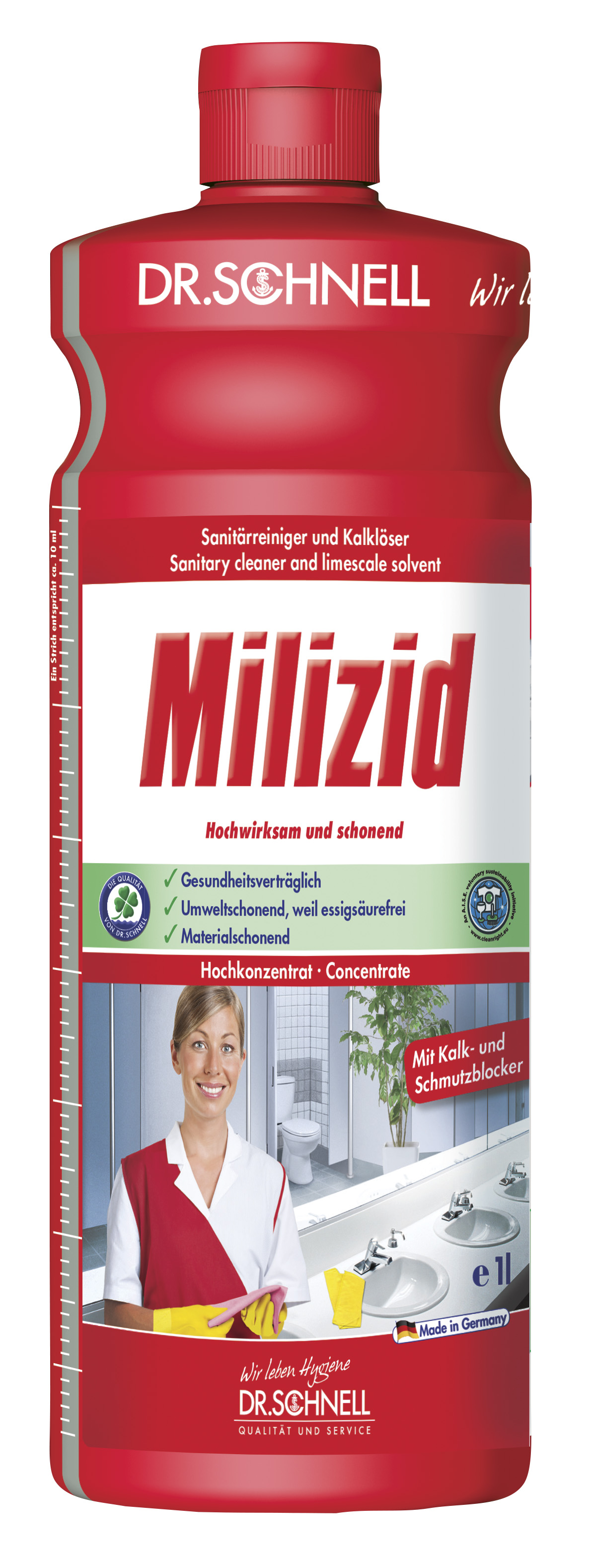 Dr. Schnell Milizid Konzentrat, 1 Flasche, rot, 1 Liter