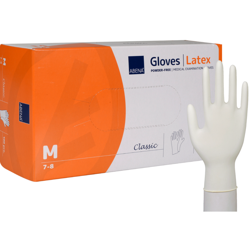 Latexhandschuh Classic, ungepudert, Gr. M, 10x100 Stück/Karton