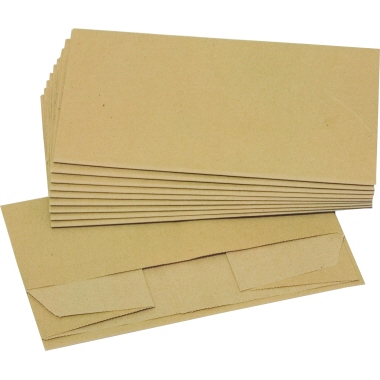DEISS Bio Müllbeutel aus Papier, 70 g/m2, 10 Liter, 30 x 10 Stück/Karton, braun, 36 x 36 cm