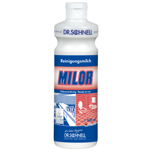 Dr. Schnell Milor, Säurefreie Reinigungsmilch, 500 ml Flasche
