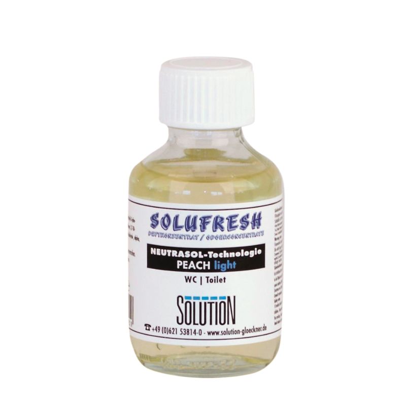 Solufresh Duftkonzentrat Neutrasol Peach light, Bad/WC, 4 Flaschen + Vliesträger, weiß, 4 x 100 ml