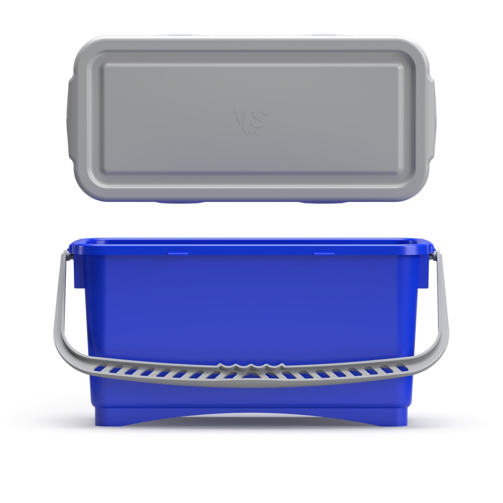 Hermetic Eimer, blau, 20 Liter, mit Griff und Deckel