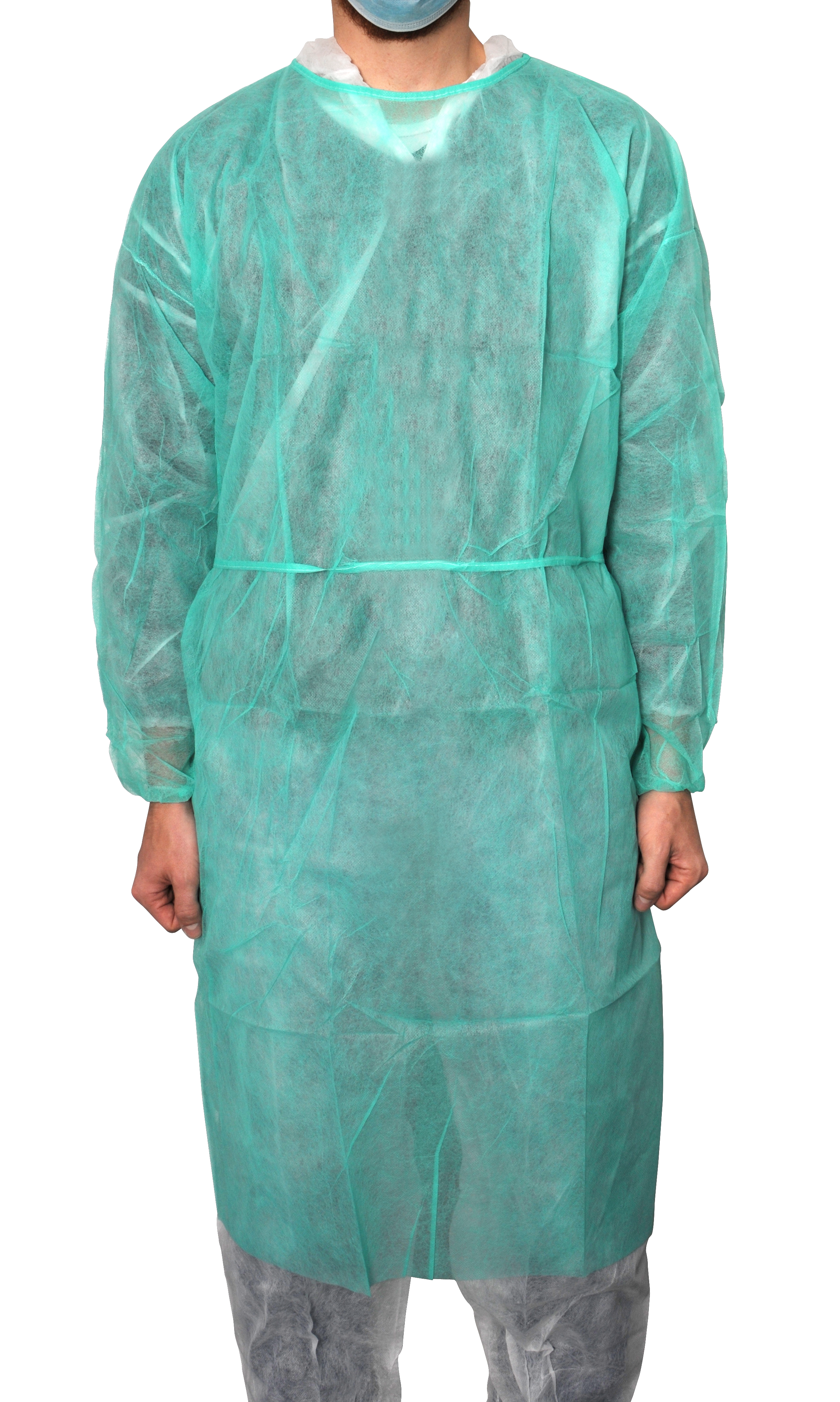 MaiMed - Coat Protect, Schutzkittel aus Polypropylen-Vliesstoff, grün, 120x140cm, 10 Stück/Beutel