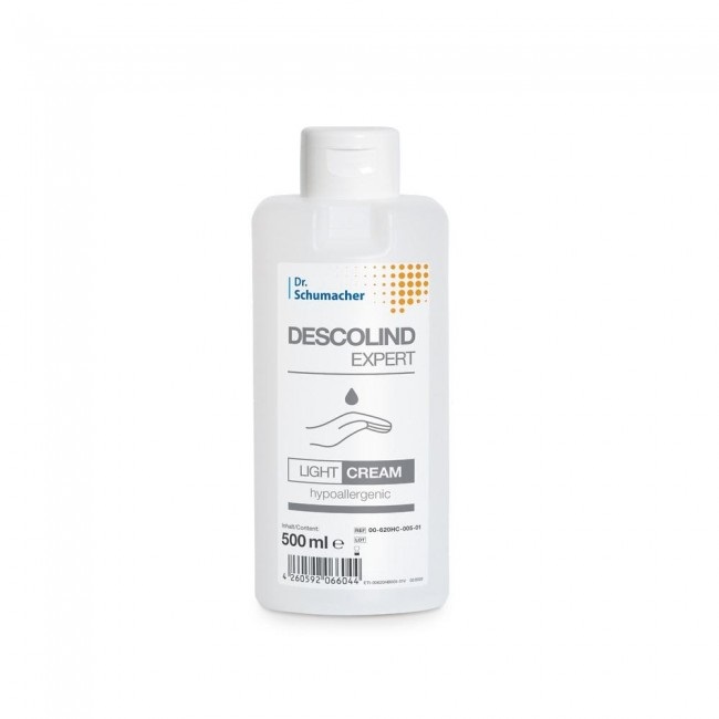 Descolind Expert Light Cream, (O/W) – Pflegecreme, 500 ml Spenderflasche, 20 Flaschen/Karton