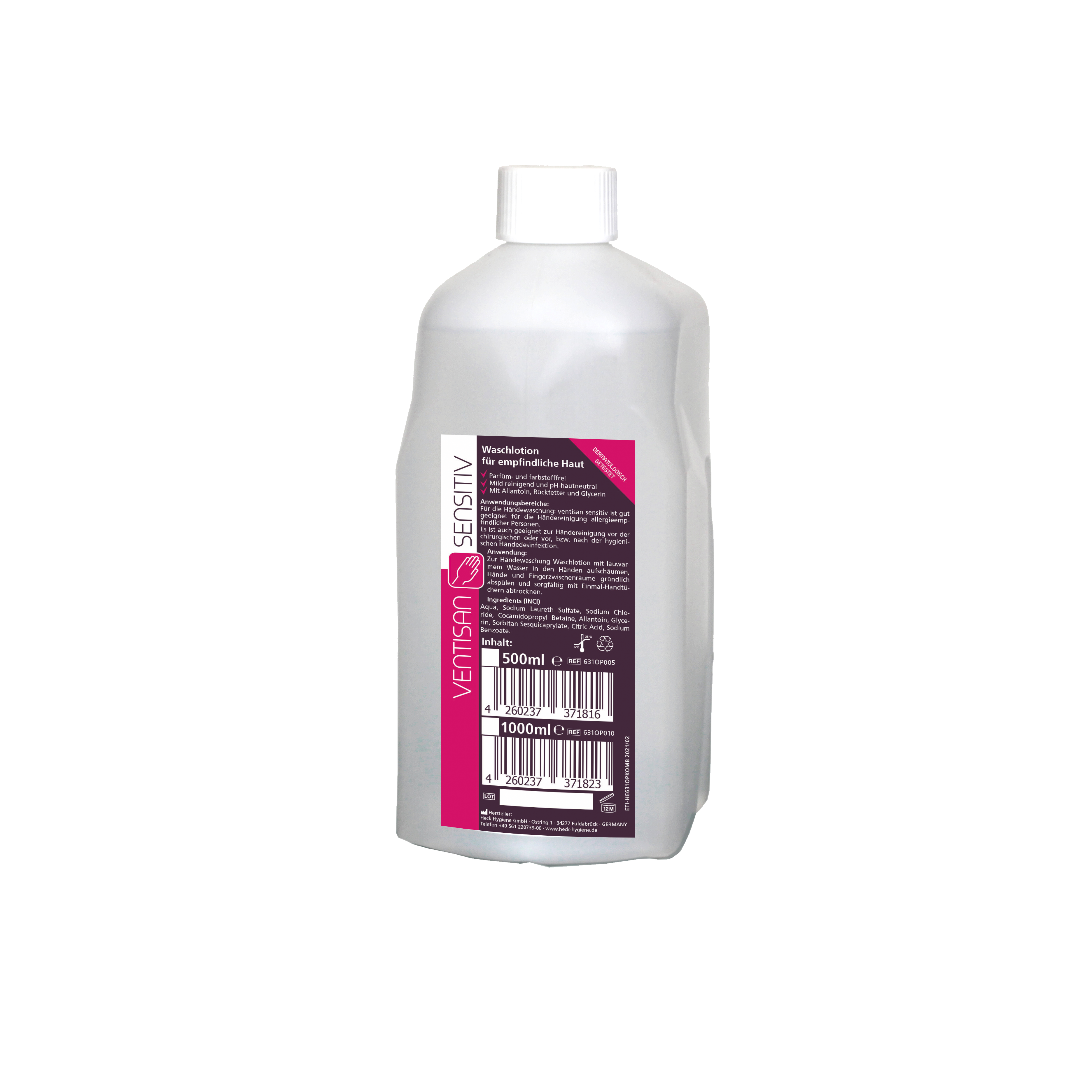 Ventisan Sensitive Waschlotion parfümfrei, 1 Spenderflasche, 1 Liter