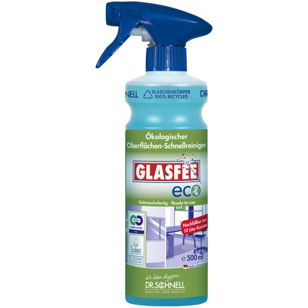 Dr. Schnell Glasfee Eco, Ökologischer Oberflächen-Schnellreiniger, 500 ml Sprühflasche