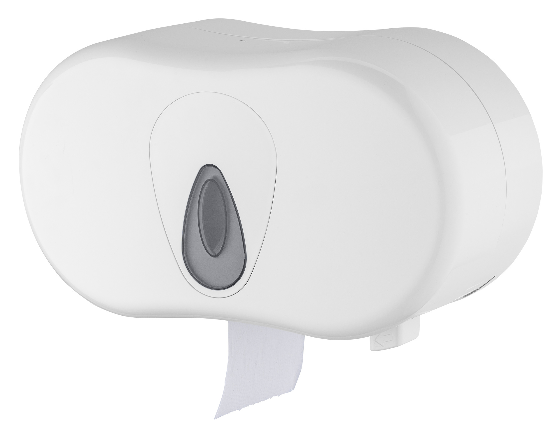 Toilettenpapierspender, Kunststoff, für 2 Rollen, weiß, 19 x 34 x 15 cm
