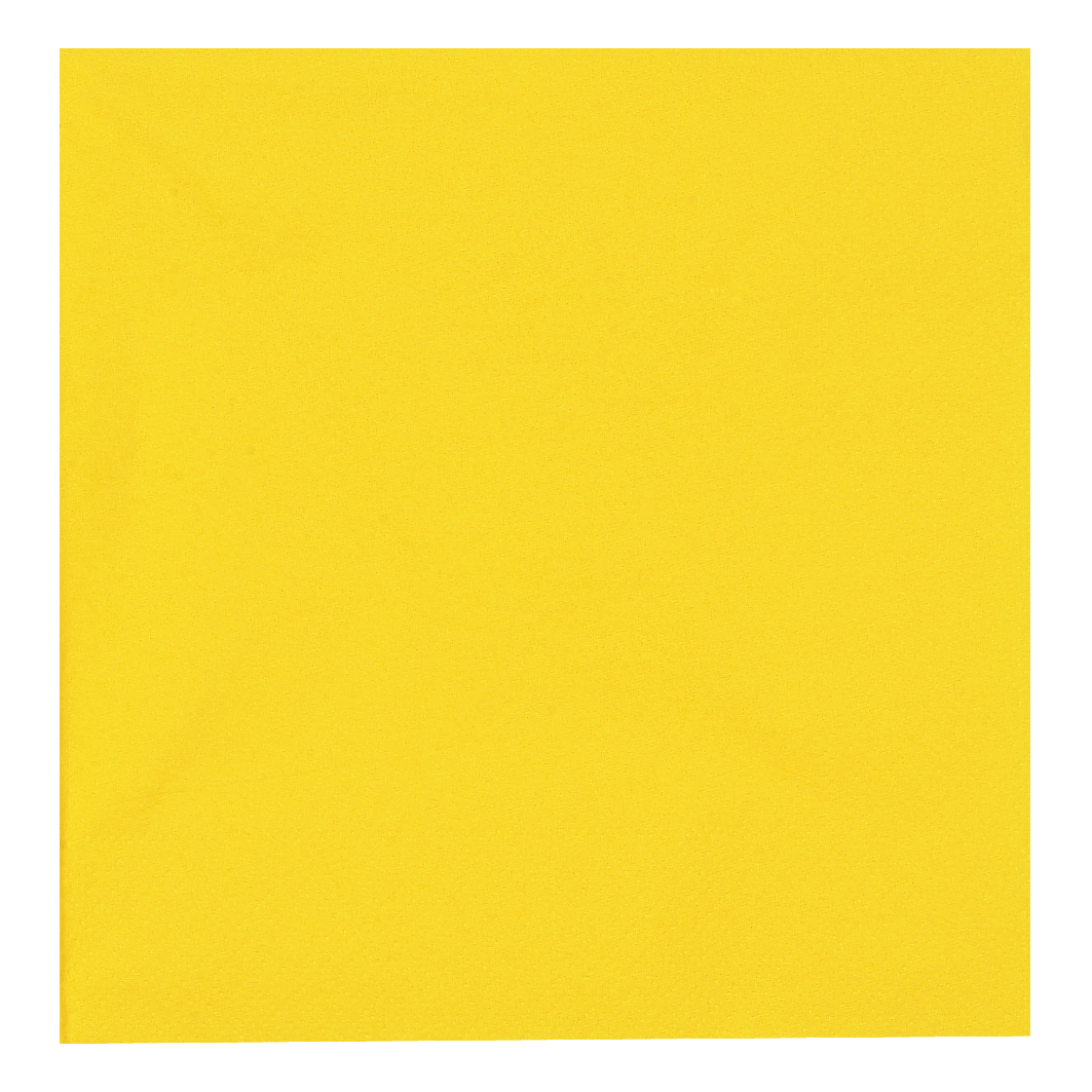 Servietten, 3-lagig, 1/4 Falz, 24x70 Stück/Karton, gelb, 33 x 33 cm