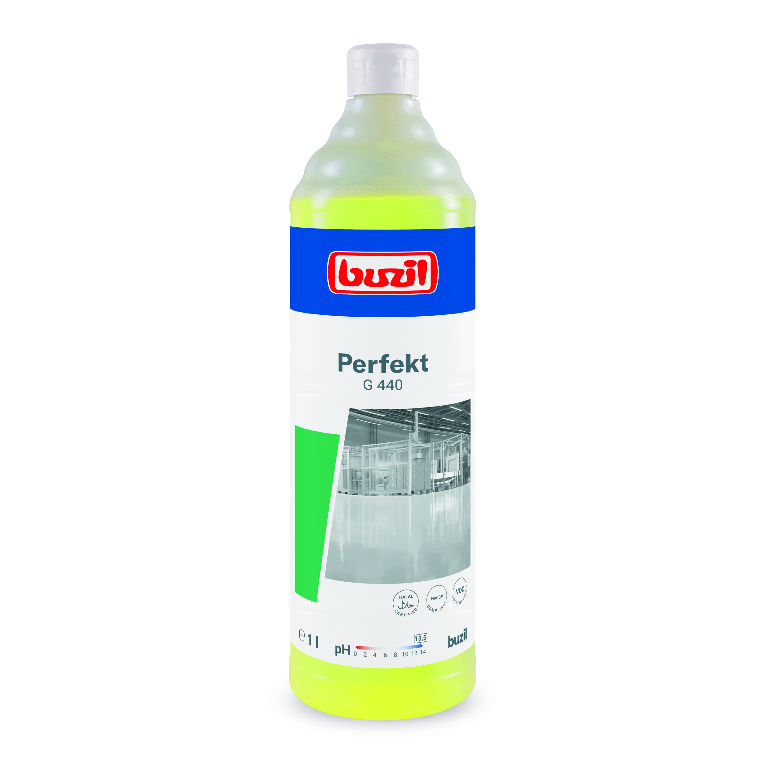 Buzil G440 Perfekt, 1 Liter Flasche, alkalischer Kraftreiniger/Intensivreiniger