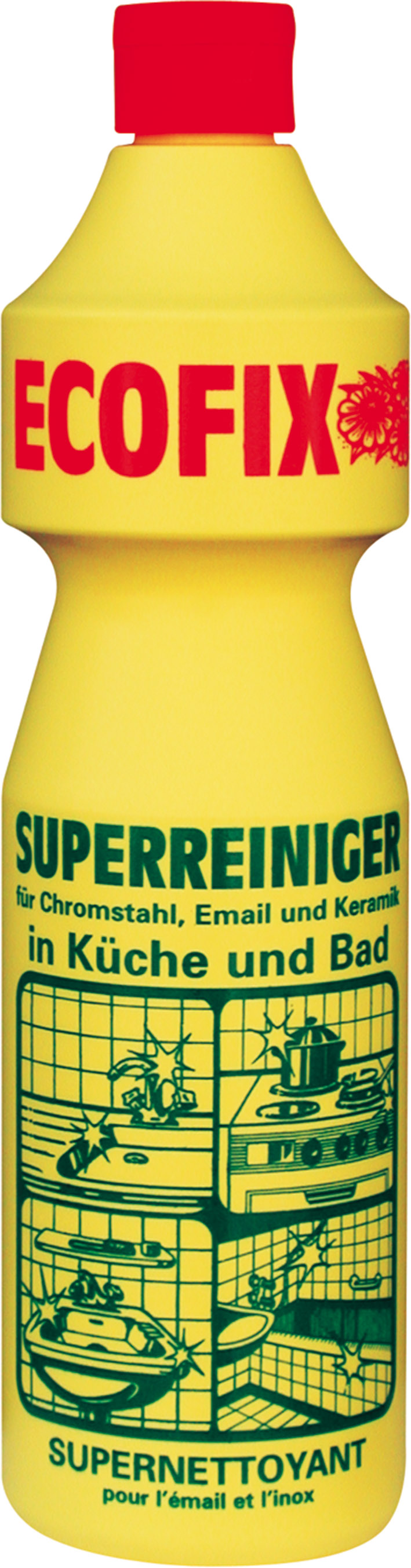 Pramol ecofix Super-Edelstahl-Reiniger, 1 Flasche, 1 kg