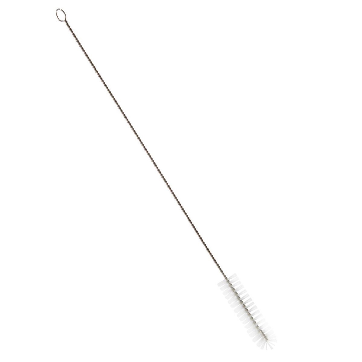 haug Rohrbürste mit V2A Edelstahl, mittel, transparent, Länge 450 mm, Ø 25 mm, ungeschlitzt