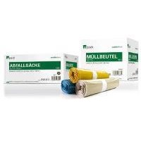 mpack Müllbeutel 49x60cm, HDPE, 25 Liter, transp., 5my, 40 Rollen x 50 Stück/Karton