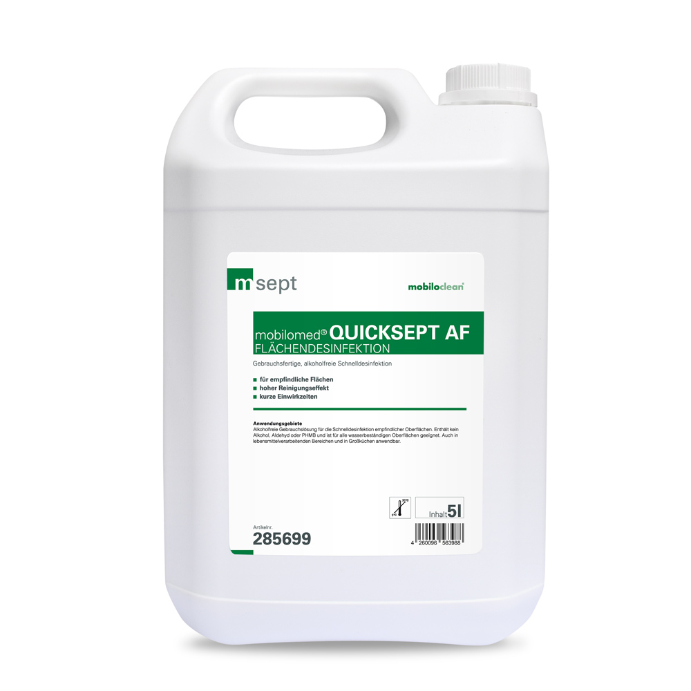 msept Quicksept AF, alkoholfreie Schnelldesinfektion, 5 Liter Kanister